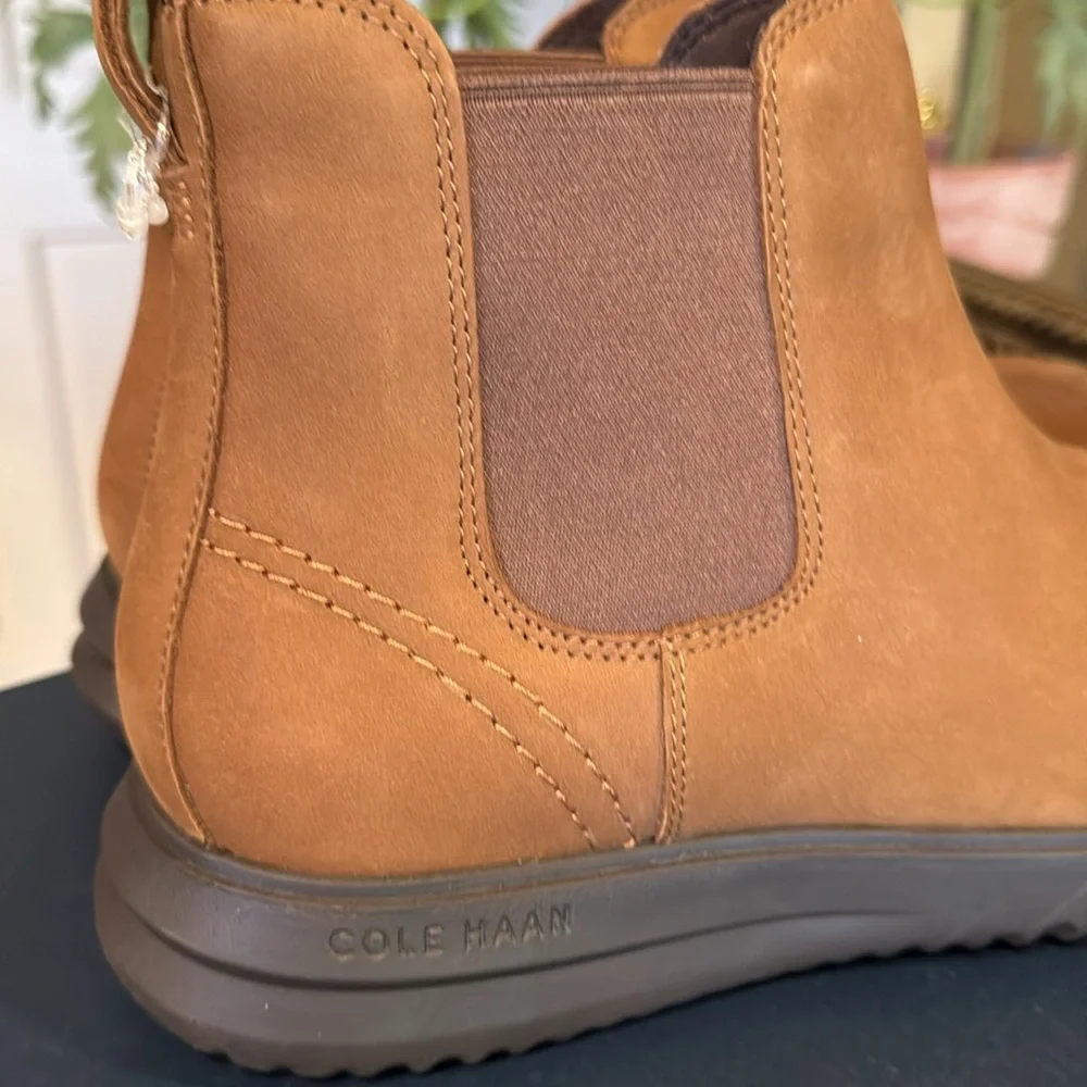 NEW Cole Haan Grand+ Men's Chelsea Boots color Lumber/Java size 11.5
